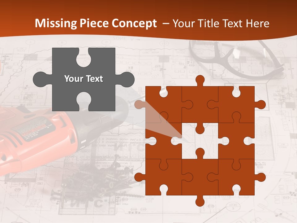 Screws Hat Contractor PowerPoint Template