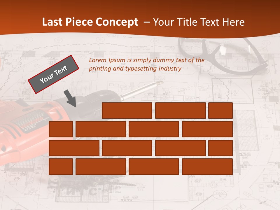 Screws Hat Contractor PowerPoint Template