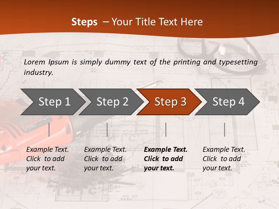 Screws Hat Contractor PowerPoint Template
