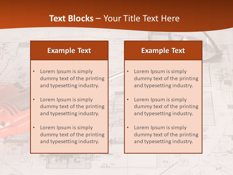 Screws Hat Contractor PowerPoint Template