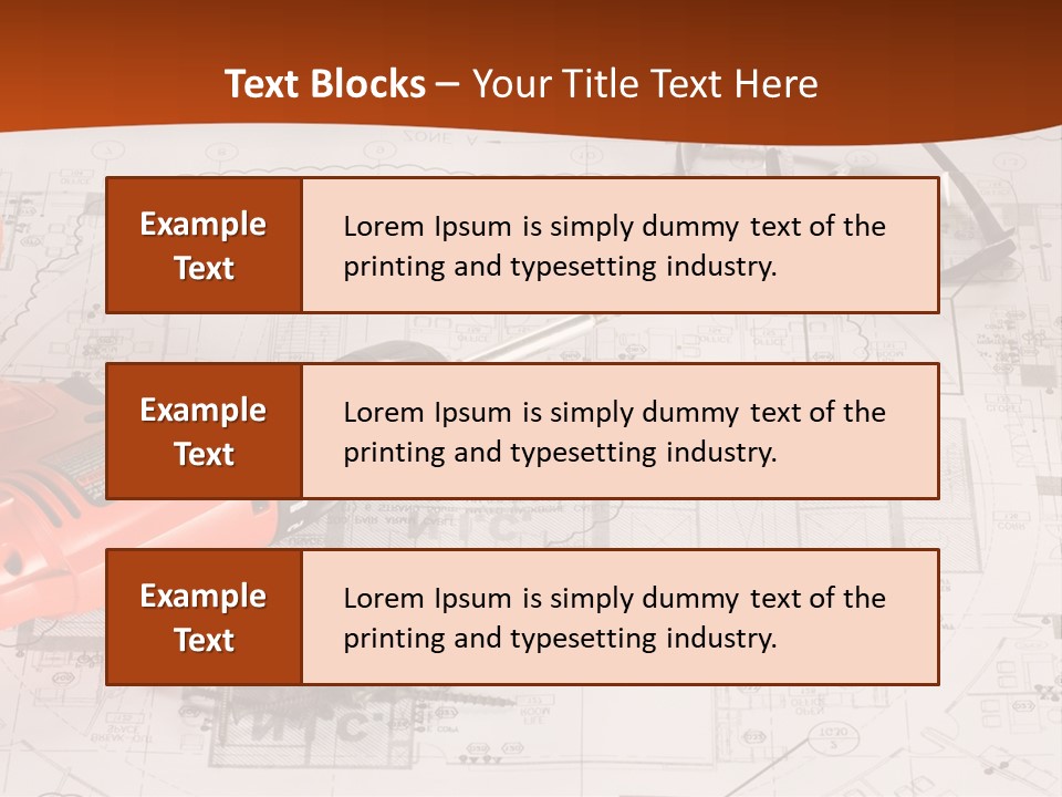 Screws Hat Contractor PowerPoint Template