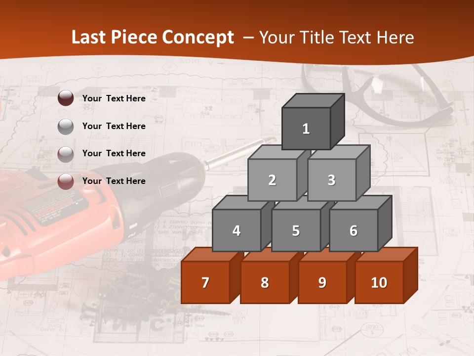 Screws Hat Contractor PowerPoint Template