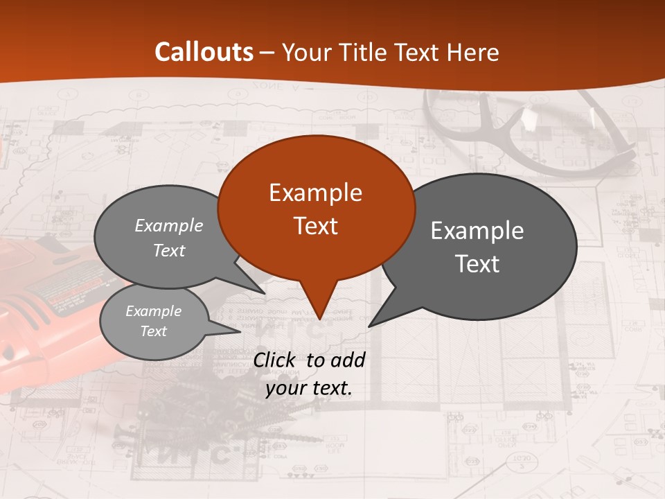 Screws Hat Contractor PowerPoint Template