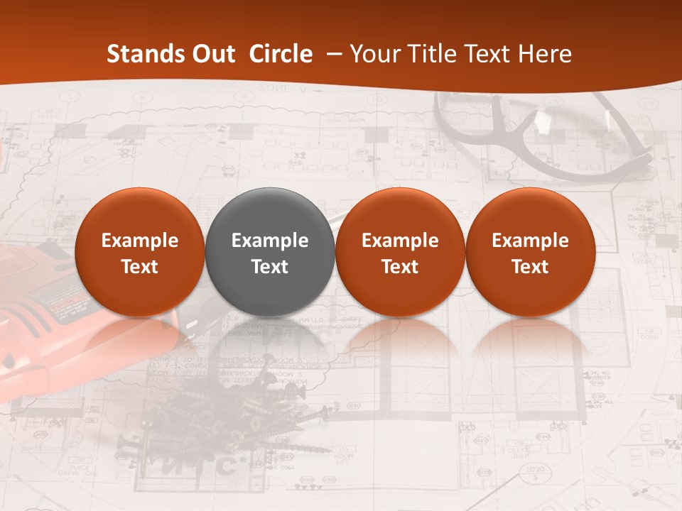 Screws Hat Contractor PowerPoint Template