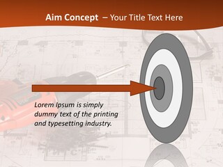 Screws Hat Contractor PowerPoint Template