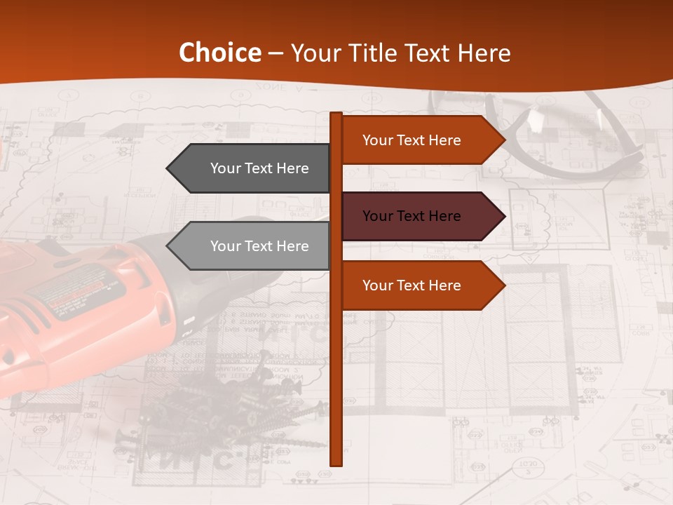 Screws Hat Contractor PowerPoint Template