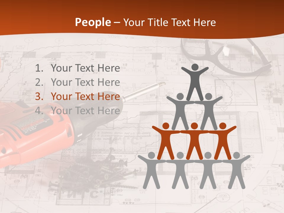 Screws Hat Contractor PowerPoint Template