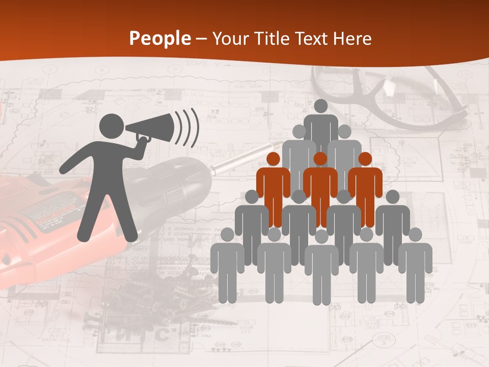 Screws Hat Contractor PowerPoint Template