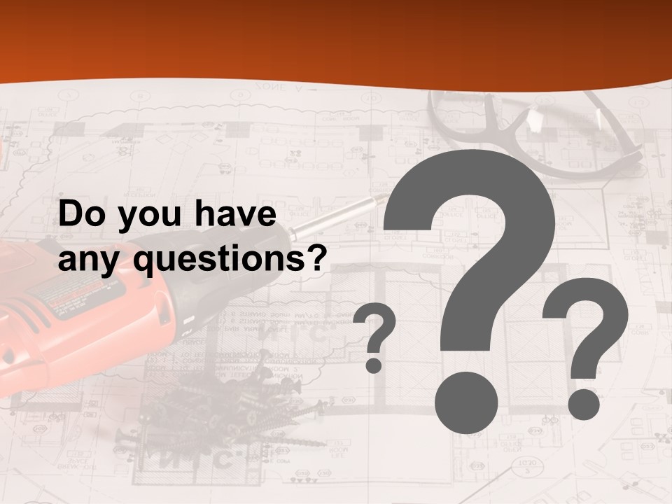 Screws Hat Contractor PowerPoint Template