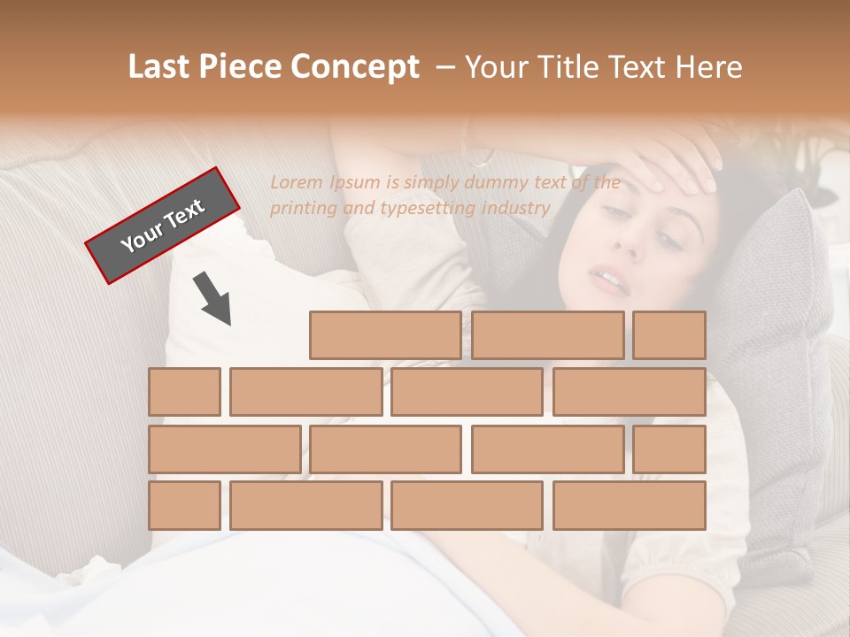 Stressed Pills Alone PowerPoint Template