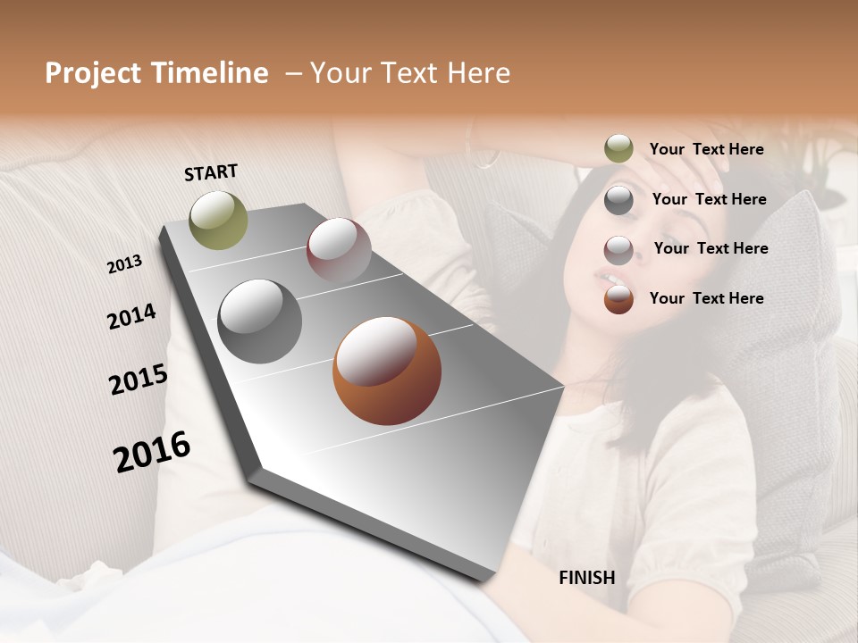 Stressed Pills Alone PowerPoint Template