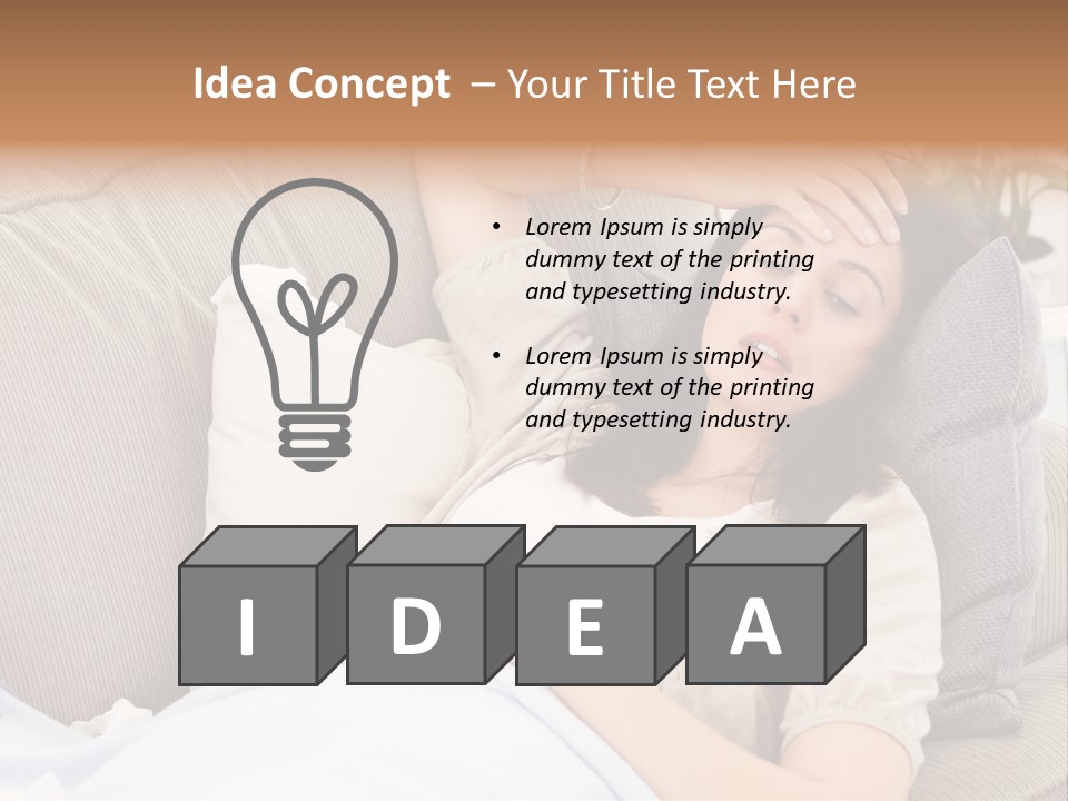 Stressed Pills Alone PowerPoint Template