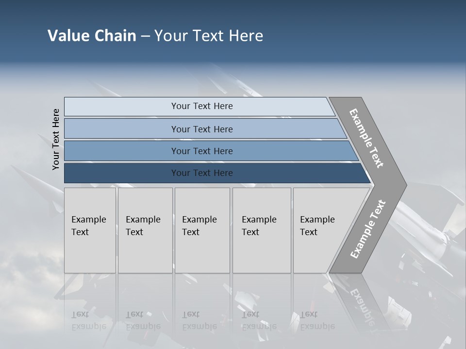 A Group Of Military Missiles With A Cloudy Sky In The Background PowerPoint Template