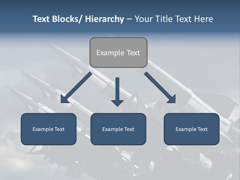 A Group Of Military Missiles With A Cloudy Sky In The Background PowerPoint Template