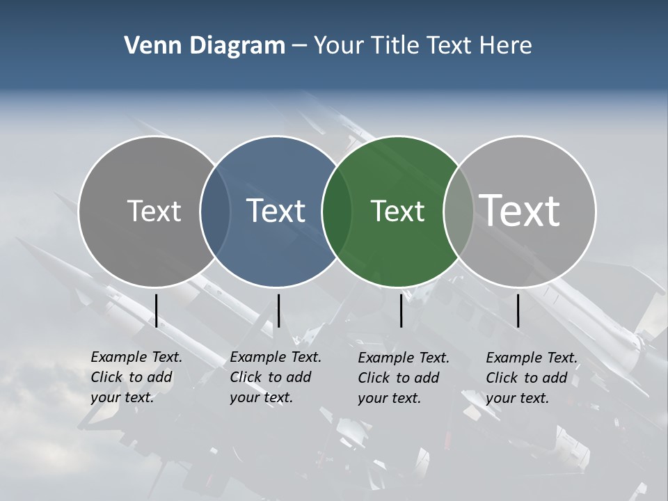 A Group Of Military Missiles With A Cloudy Sky In The Background PowerPoint Template