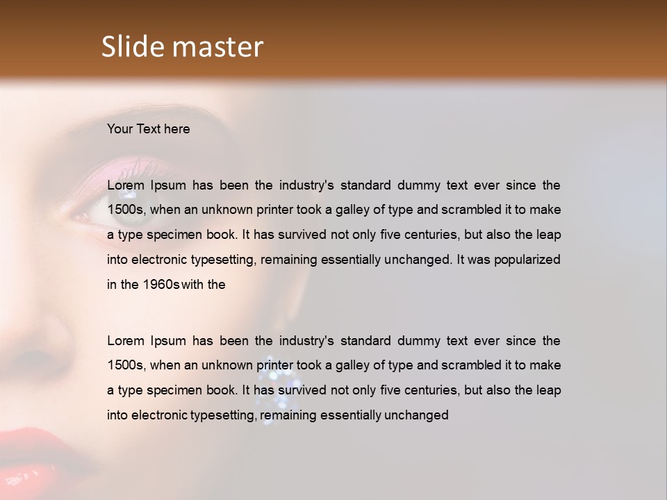 Sensual Fashion Circle PowerPoint Template