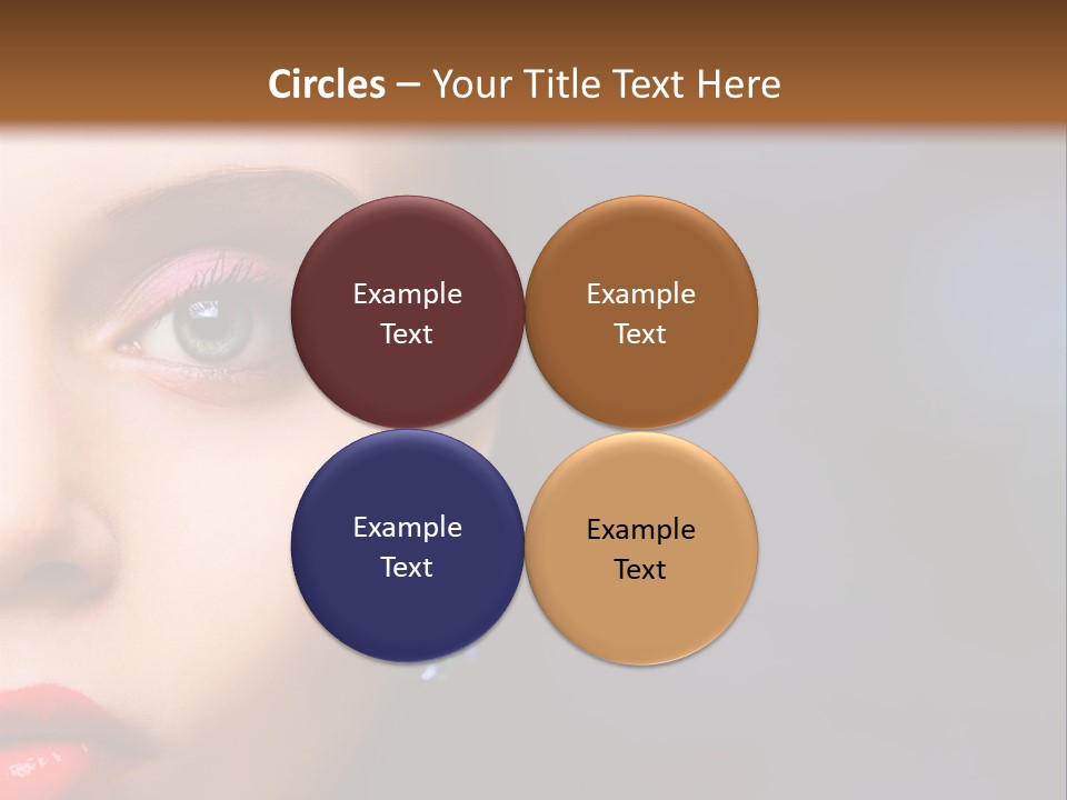 Sensual Fashion Circle PowerPoint Template