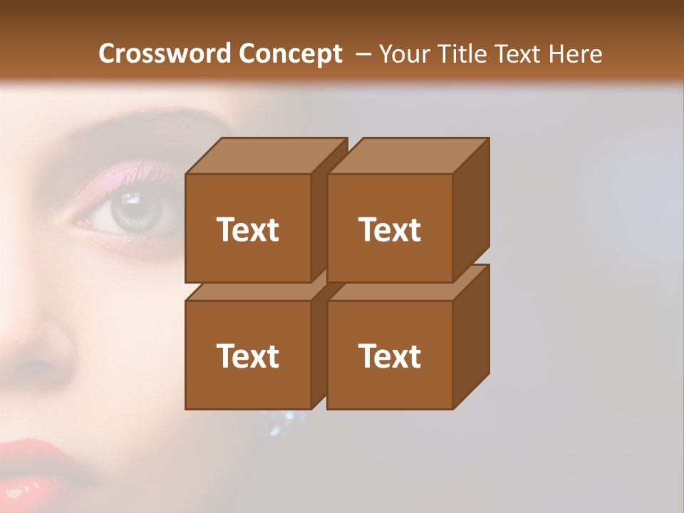 Sensual Fashion Circle PowerPoint Template