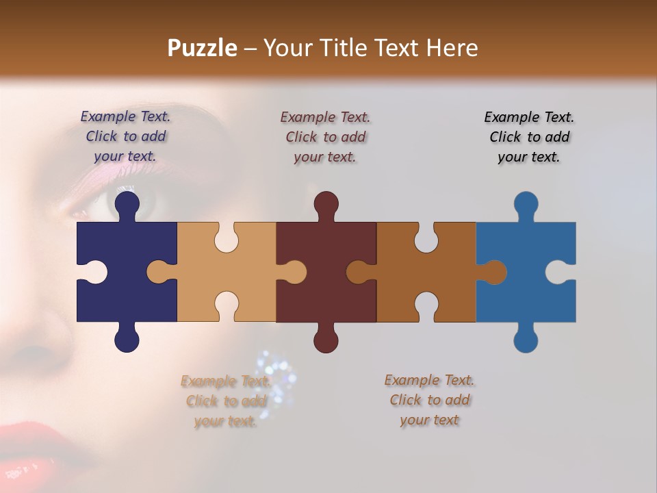 Sensual Fashion Circle PowerPoint Template