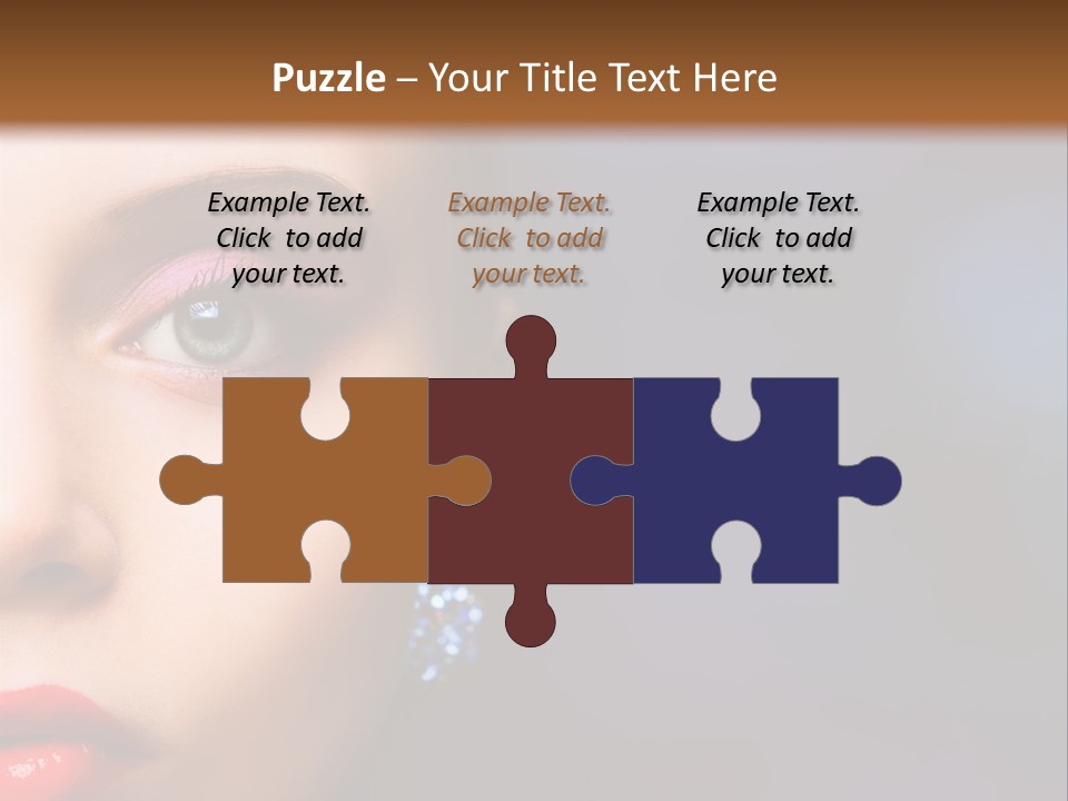 Sensual Fashion Circle PowerPoint Template