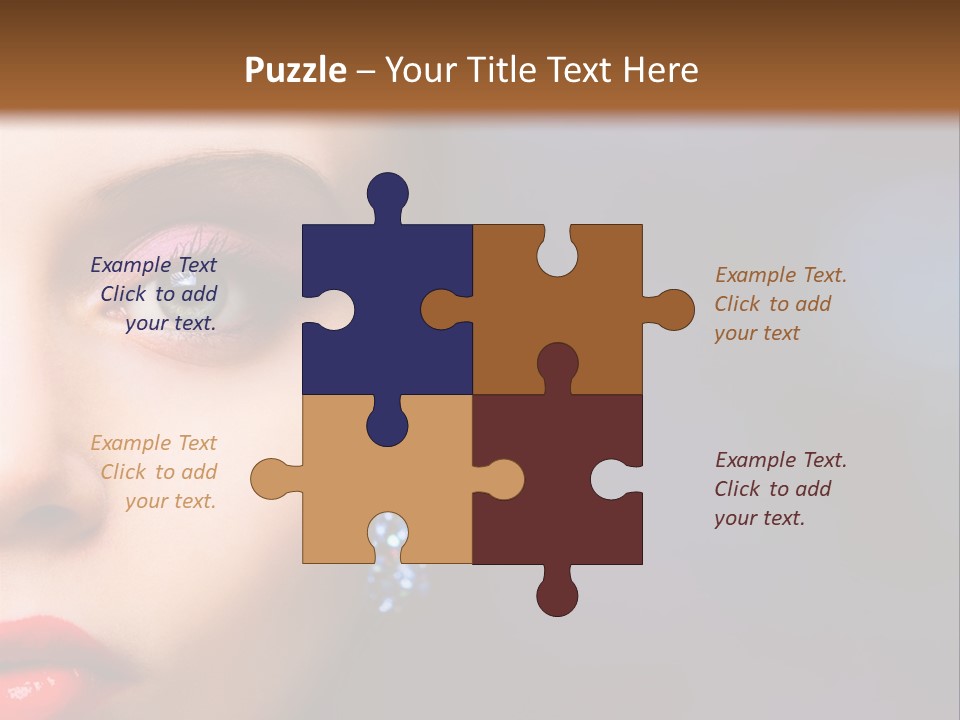 Sensual Fashion Circle PowerPoint Template