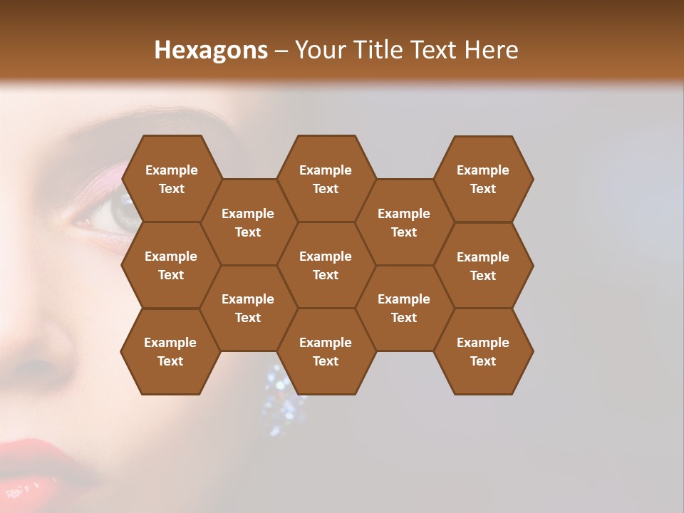 Sensual Fashion Circle PowerPoint Template