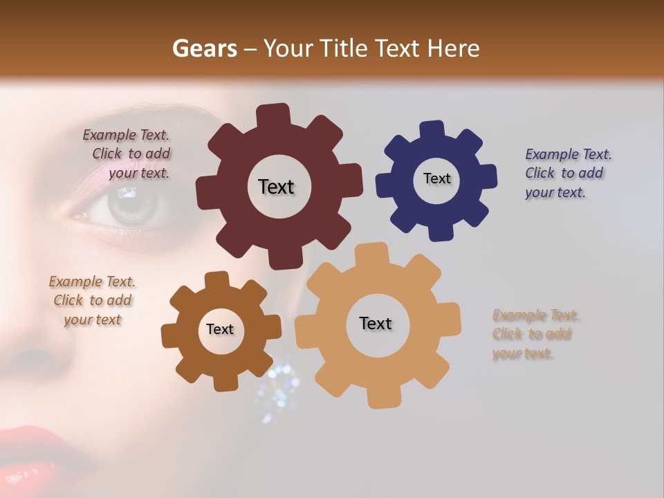 Sensual Fashion Circle PowerPoint Template