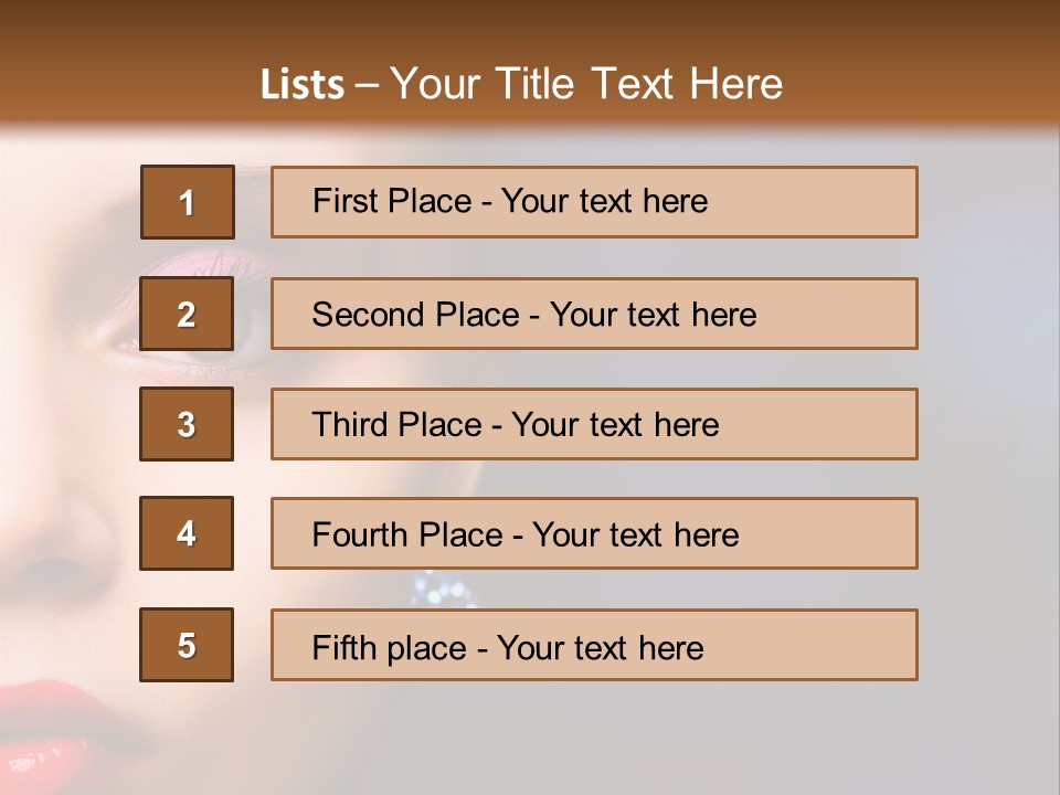 Sensual Fashion Circle PowerPoint Template