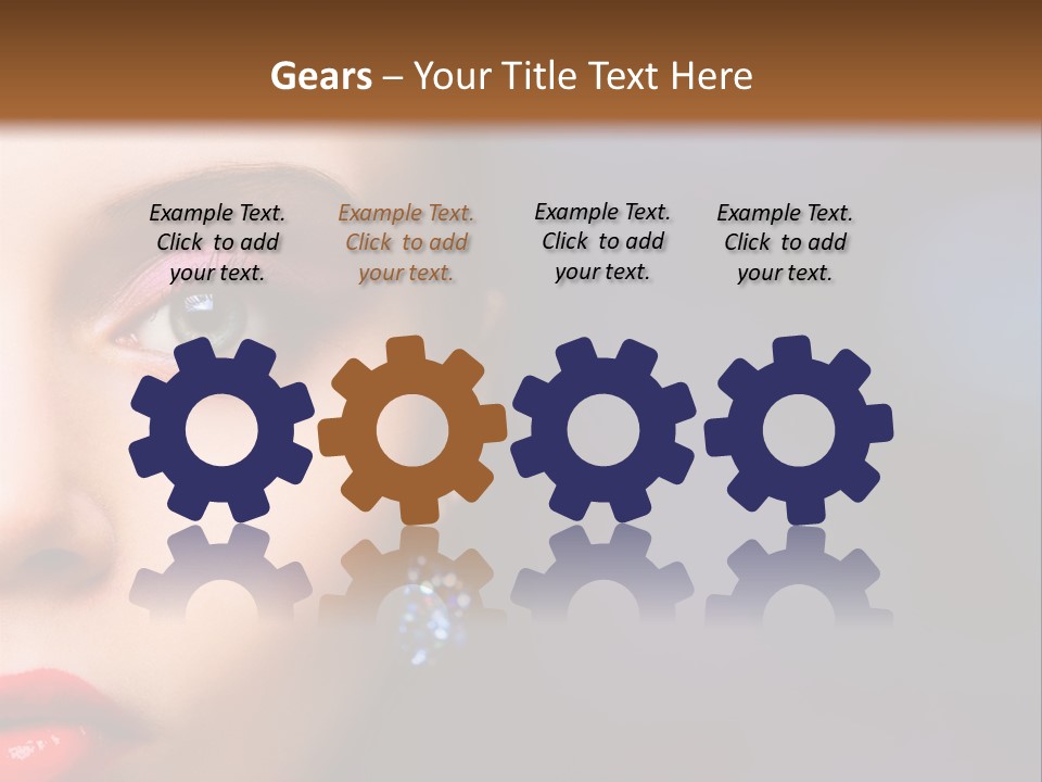 Sensual Fashion Circle PowerPoint Template