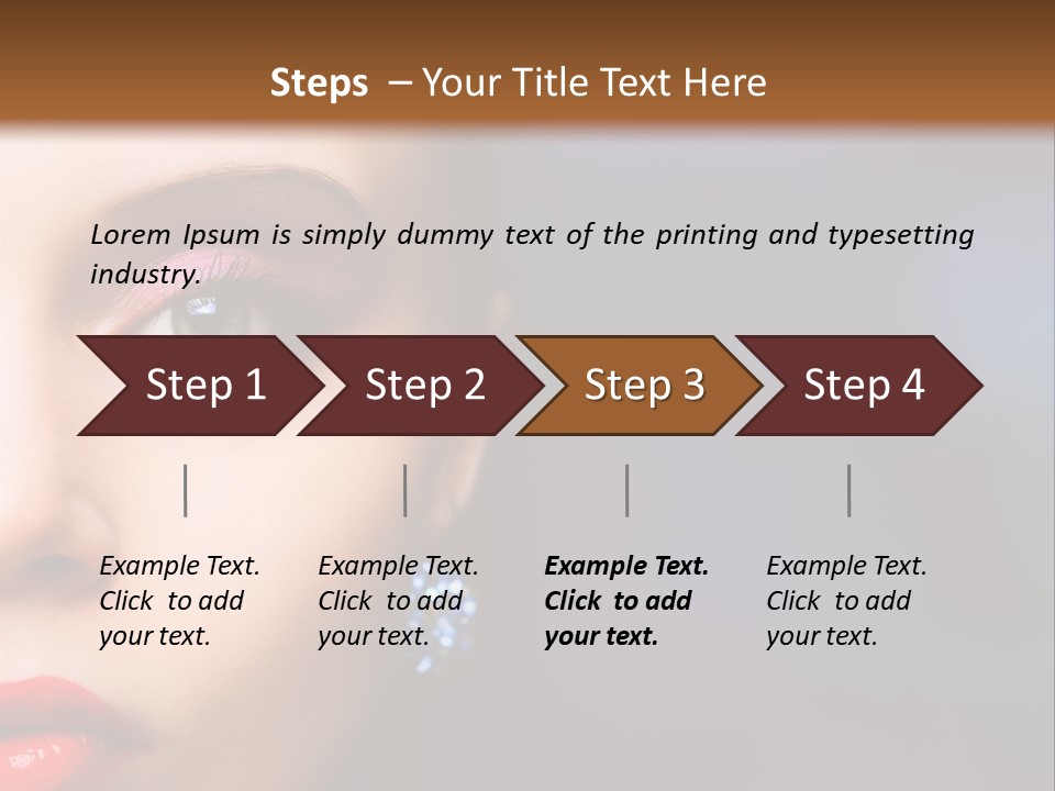Sensual Fashion Circle PowerPoint Template