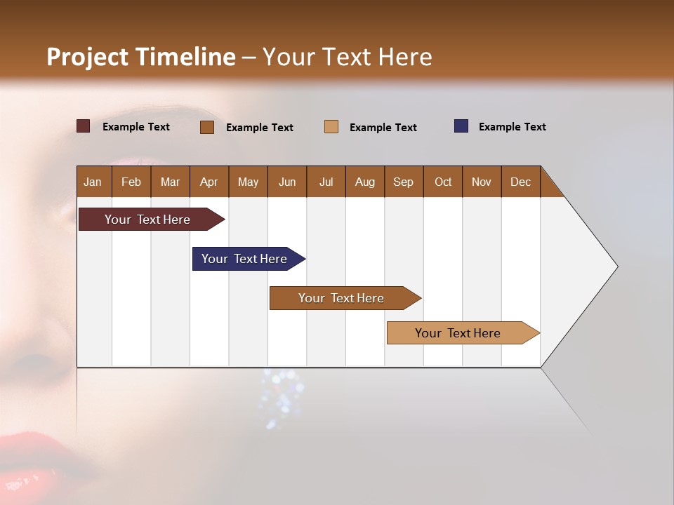 Sensual Fashion Circle PowerPoint Template