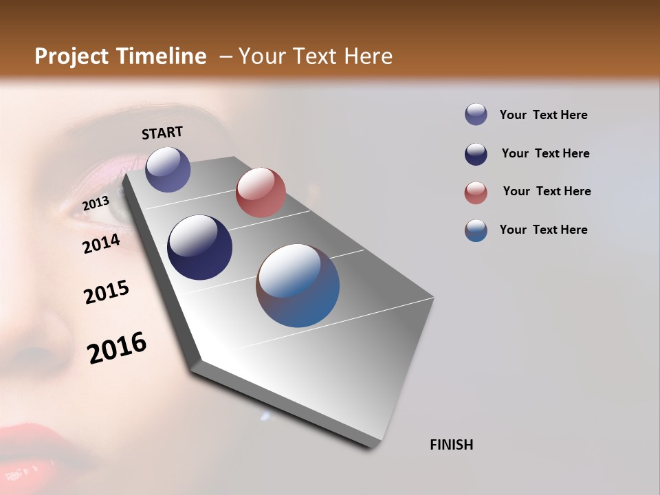 Sensual Fashion Circle PowerPoint Template