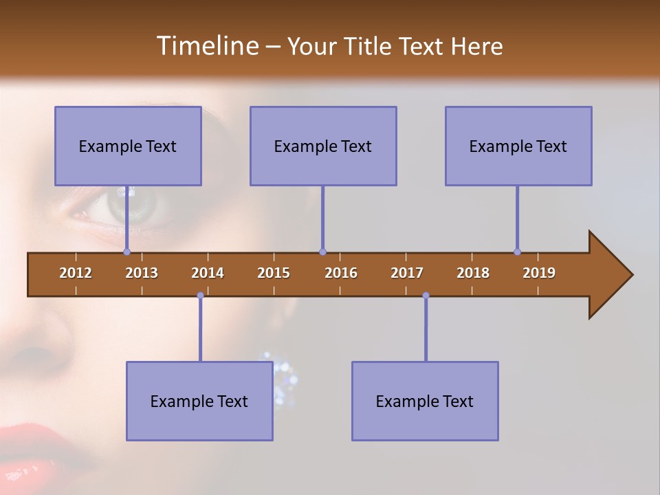 Sensual Fashion Circle PowerPoint Template