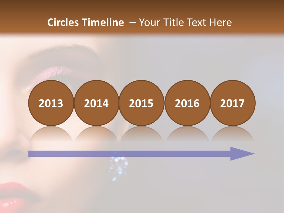 Sensual Fashion Circle PowerPoint Template