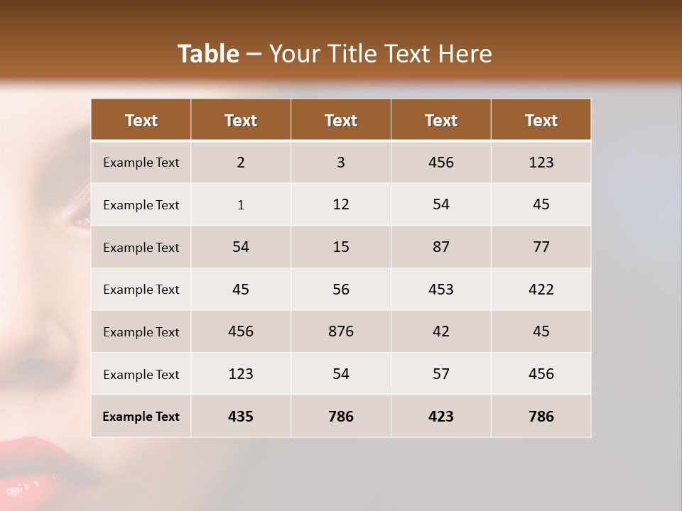 Sensual Fashion Circle PowerPoint Template