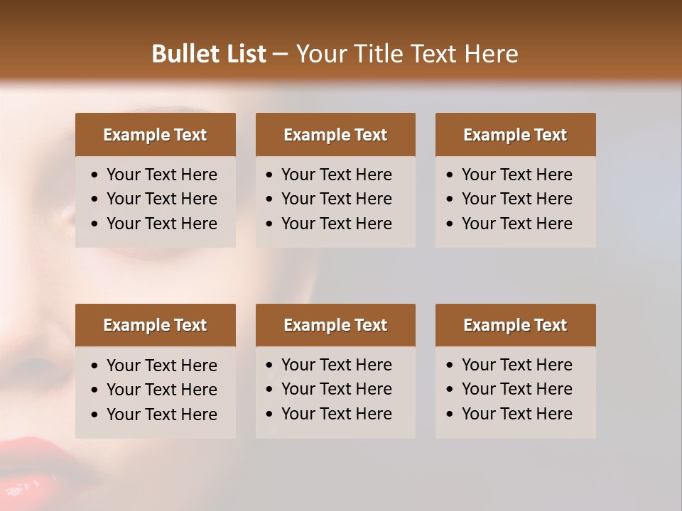 Sensual Fashion Circle PowerPoint Template