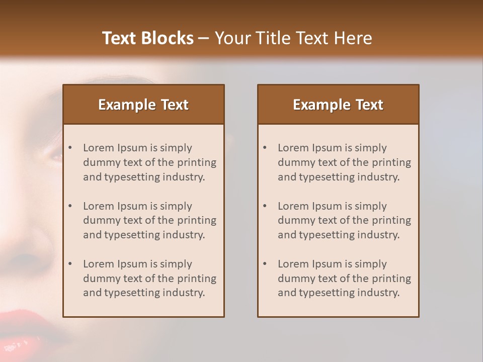 Sensual Fashion Circle PowerPoint Template