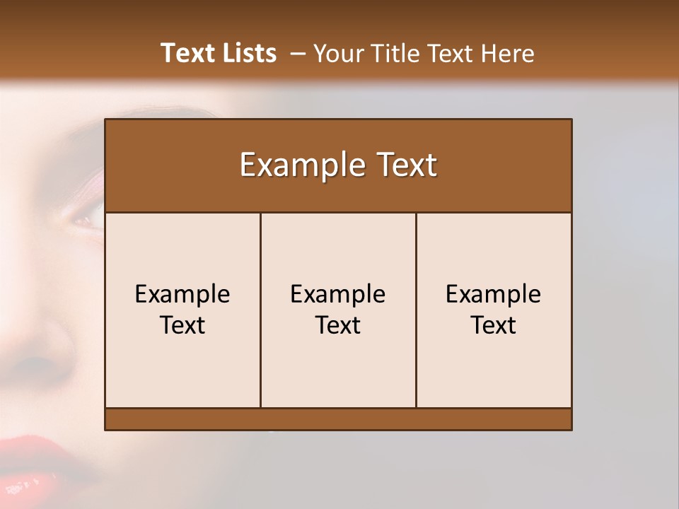 Sensual Fashion Circle PowerPoint Template