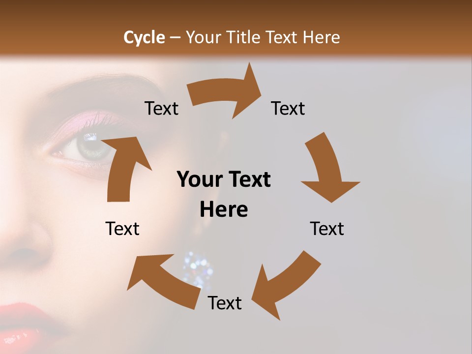 Sensual Fashion Circle PowerPoint Template