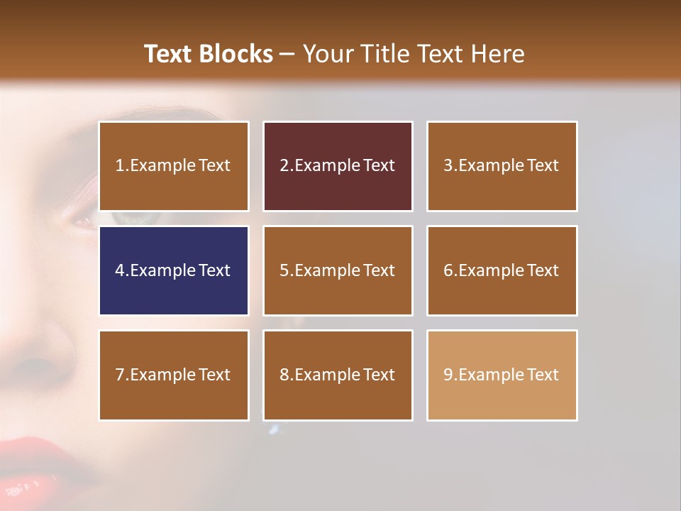 Sensual Fashion Circle PowerPoint Template