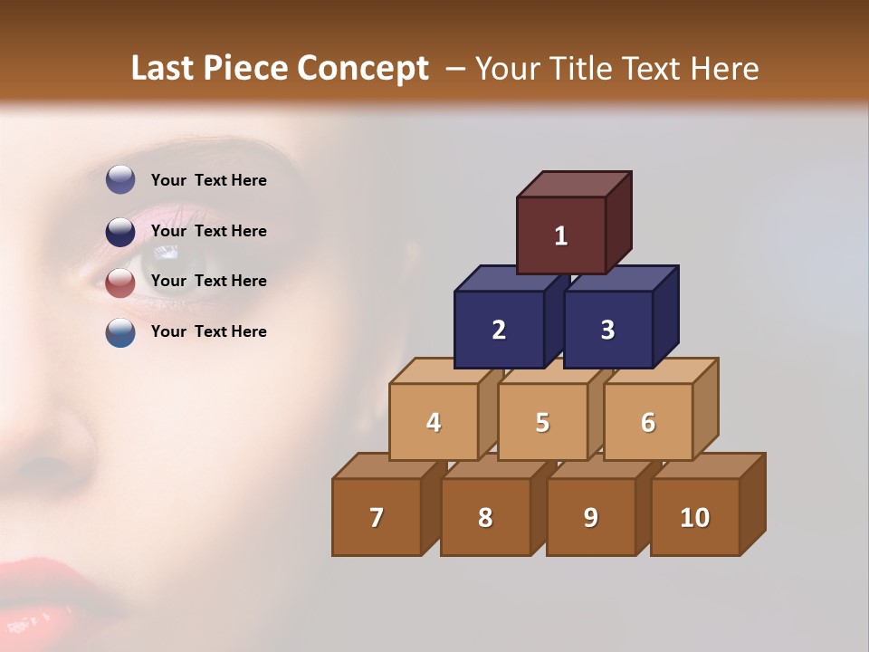 Sensual Fashion Circle PowerPoint Template