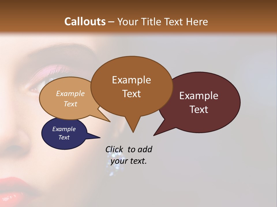 Sensual Fashion Circle PowerPoint Template