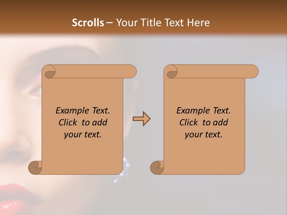 Sensual Fashion Circle PowerPoint Template