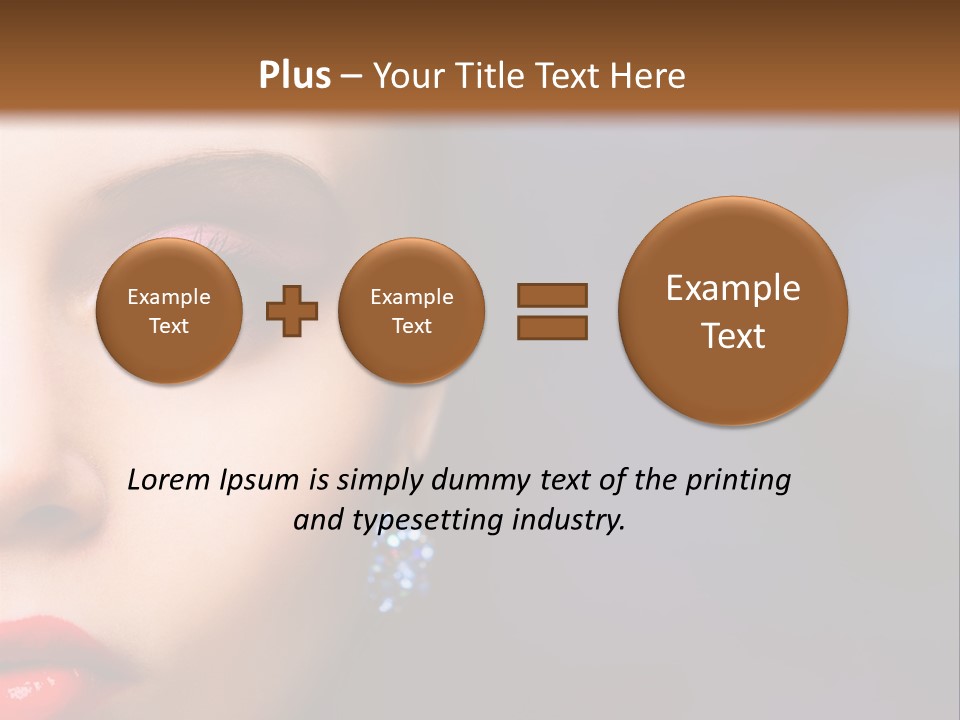 Sensual Fashion Circle PowerPoint Template