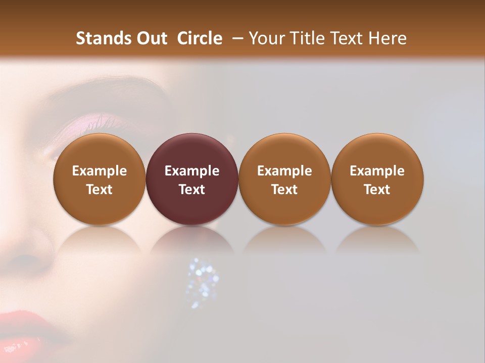 Sensual Fashion Circle PowerPoint Template