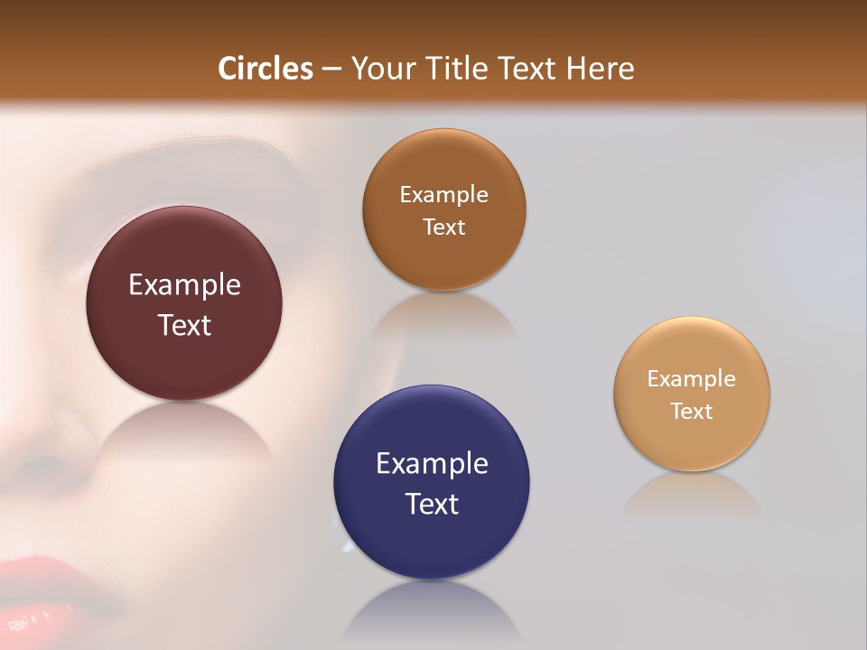 Sensual Fashion Circle PowerPoint Template