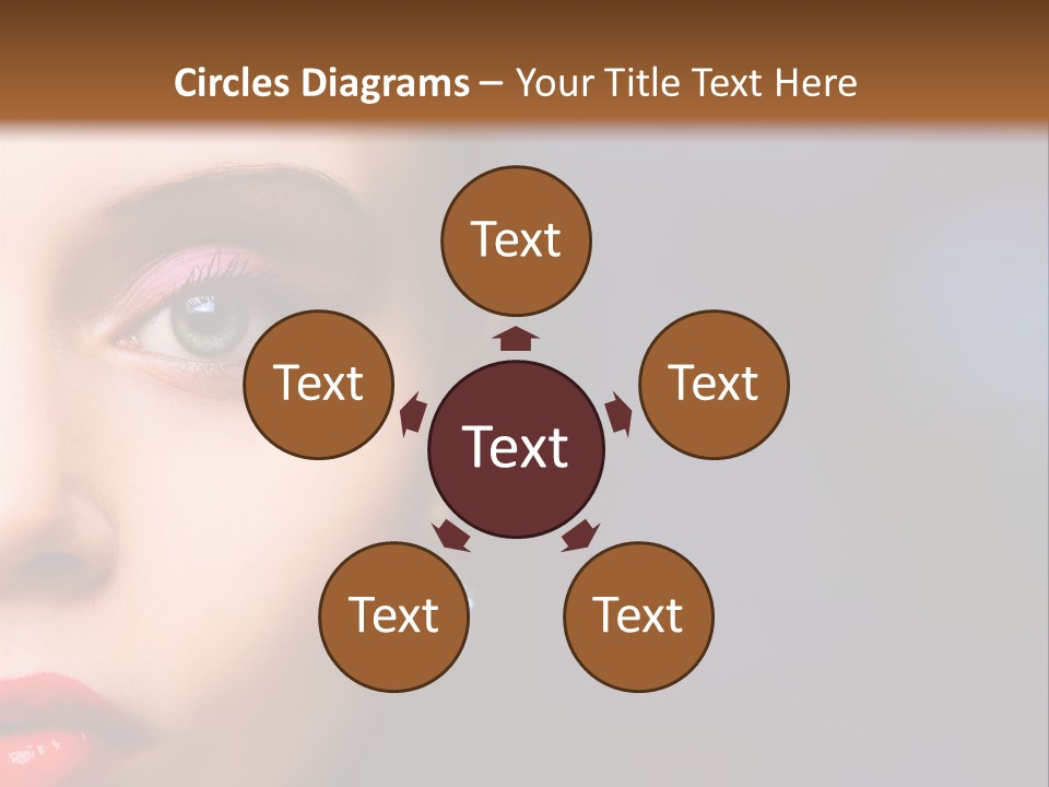 Sensual Fashion Circle PowerPoint Template