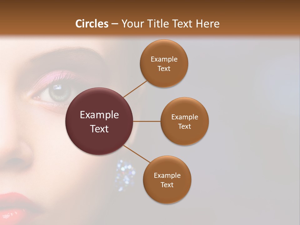 Sensual Fashion Circle PowerPoint Template