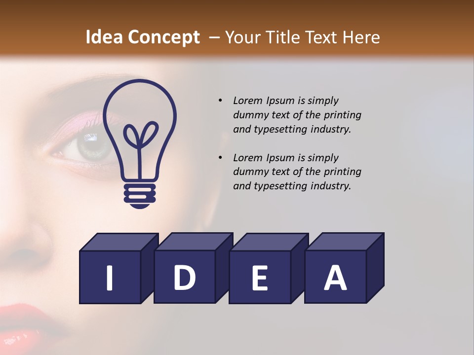 Sensual Fashion Circle PowerPoint Template