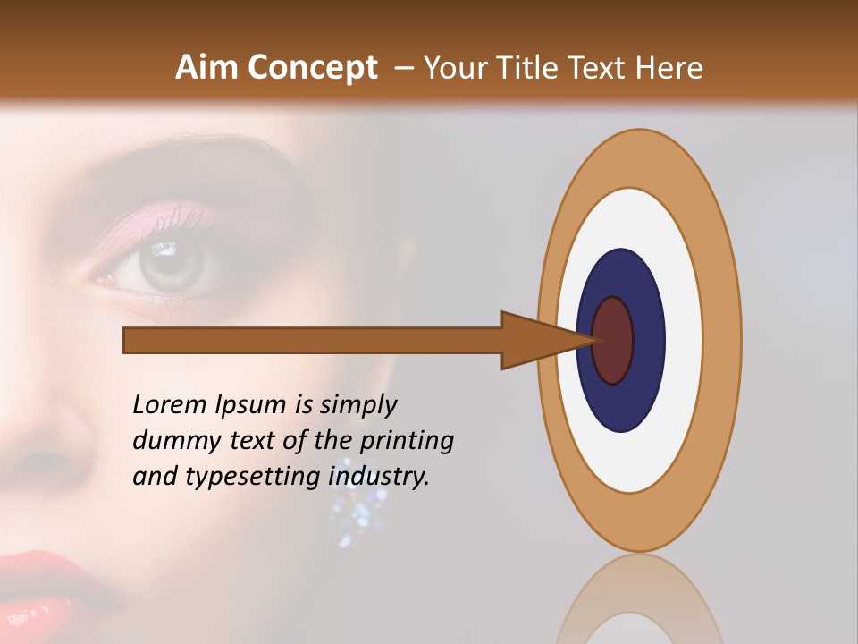 Sensual Fashion Circle PowerPoint Template